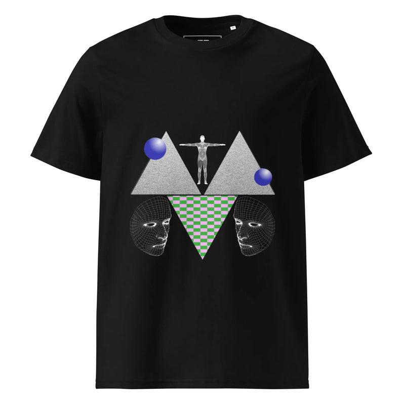 'faces' organic cotton T-shirt - RetroDesire