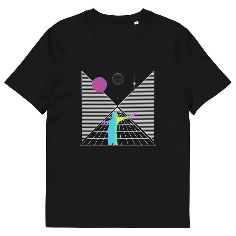 Mens organic cotton 'Space shapes' t-shirt - RetroDesire