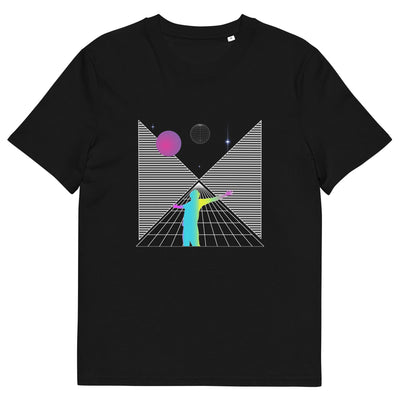 Mens organic cotton 'Space shapes' t-shirt - RetroDesire