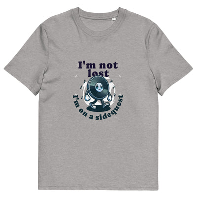 a grey tshirt with a mascot mock up with a font in black lettering